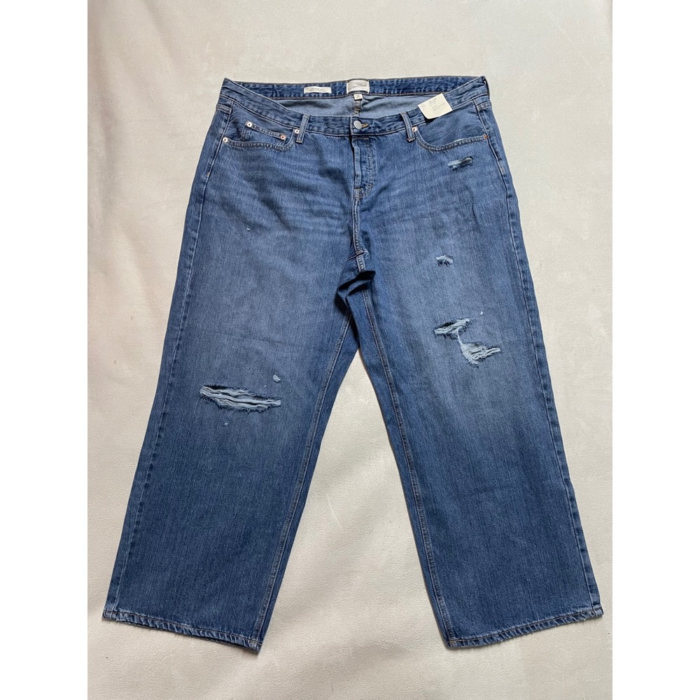 Universal Thread 90s Low Rise Baggy Distressed Blue Jeans Size 20/R Button Fly